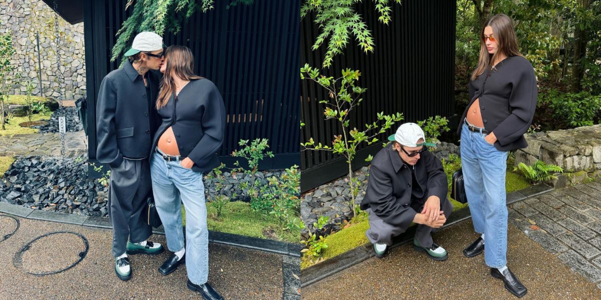 Justin Bieber og Hailey Bieber viser utviklingen av parets graviditet på bilder på Instagram