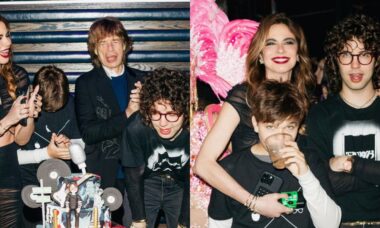 Mick Jagger e Luciana Gimenez comemoram aniversário de 25 anos do filho Lucas