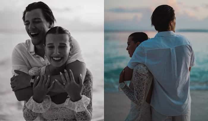 Forlovelsen mellom Millie Bobby Brown og Jake Bongiovi (Instagram / @milliebobbybrown - @jakebongiovi)