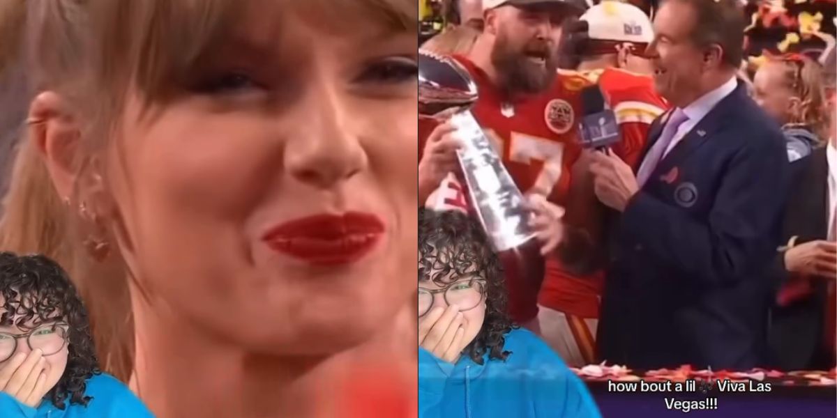 Taylor Swift fica com vergonha de Travis Kelce depois de grito de “Viva Las Vegas”