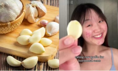 Vídeo viral no TikTok: pessoas comem alho cru para curar acne
