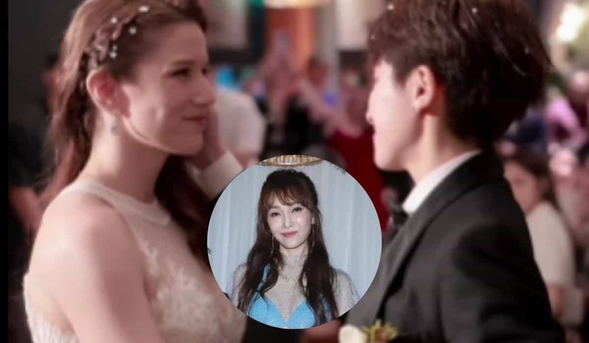 Moderen til en berømt taiwansk skuespillerinde skaper kontrovers ved å bære en dristig kjole til datterens bryllup