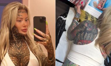 Ex-estrela de conteúdo adulto tatua região íntima do corpo e choca seguidores