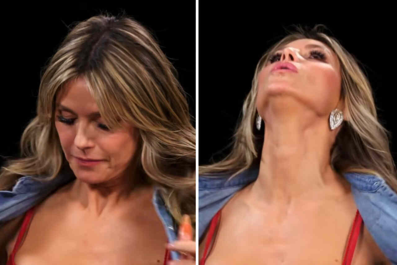 51-year-old Heidi Klum undresses and reveals too much during interview