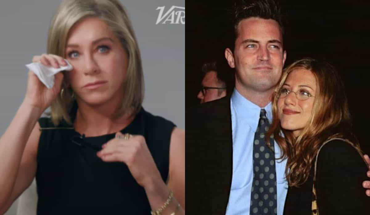 Jennifer Aniston meghatódik, amikor Matthew Perryről emlékezik egy interjúban a 'Friends' című sorozatról (YouTube - @variety // Instagram - @jenniferaniston)