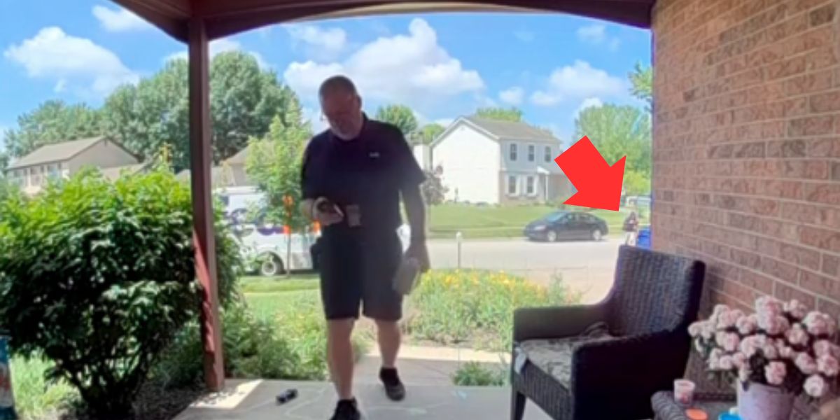 Videó: Egy tolvaj másodpercekkel a FedEx futár szállítása után ellopta a csomagot