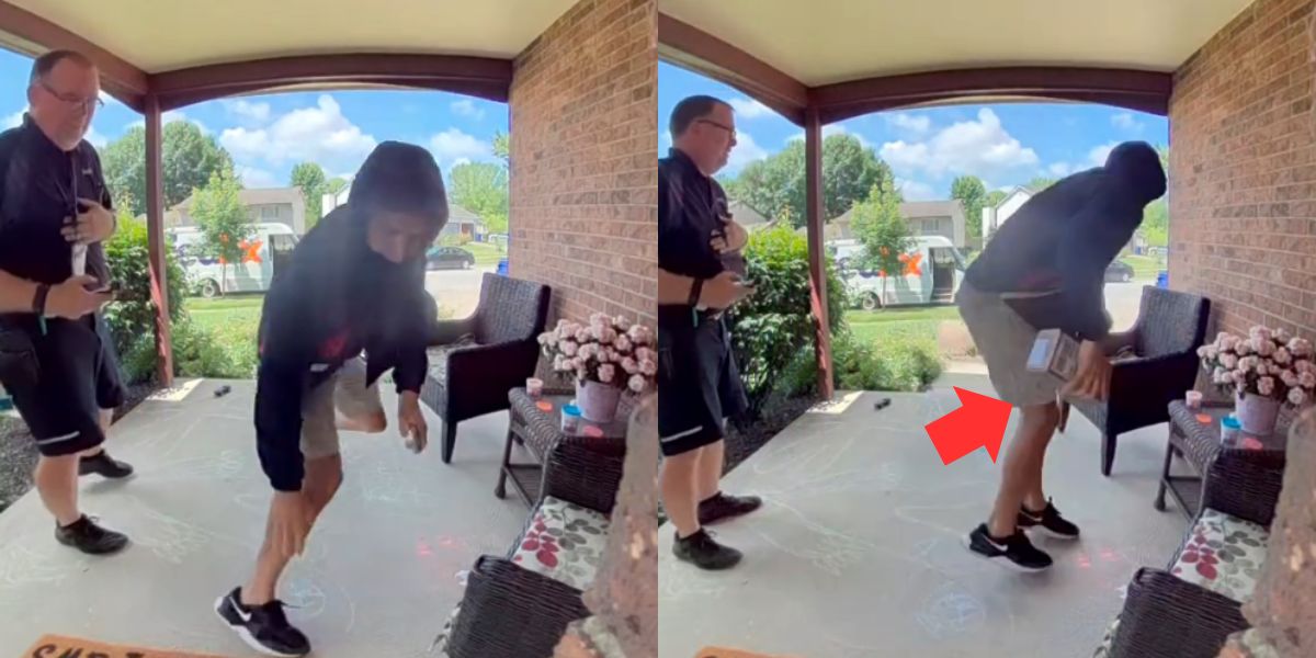 Video: Zloděj ukradne balíček doručovateli společnosti FedEx sekundy poté, co je doručen