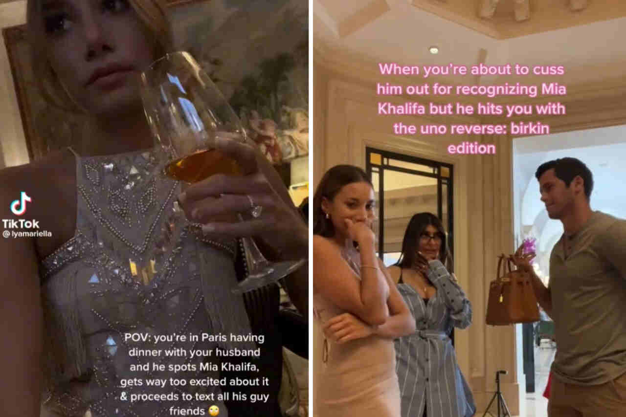 Man buys a luxury handbag for his wife after recognizing Mia Khalifa at the hotel