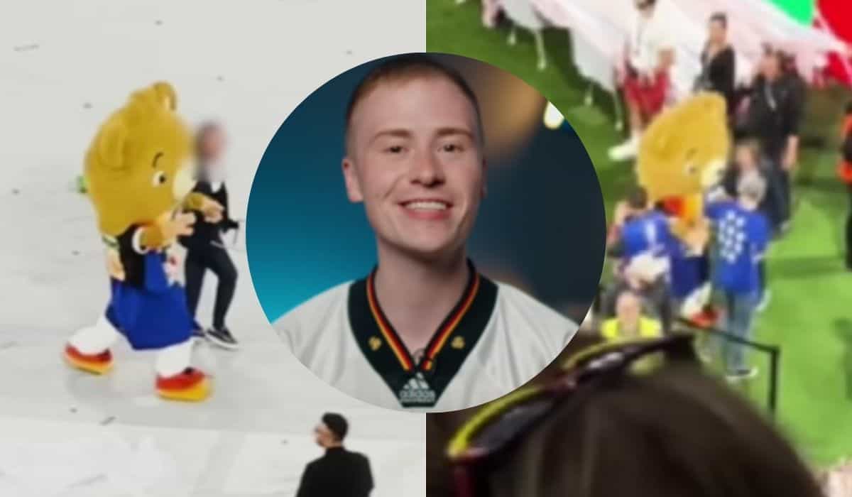 Német YouTuber kitiltva az Euro 2024-ről, miután álarcosként betört a pályára mascottként