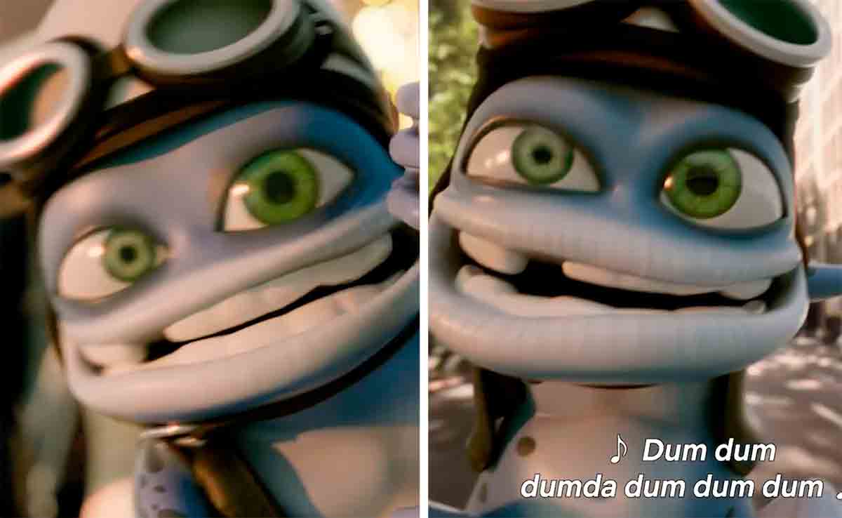 Crazy Frog. Foton och videor: Instagram @netflix