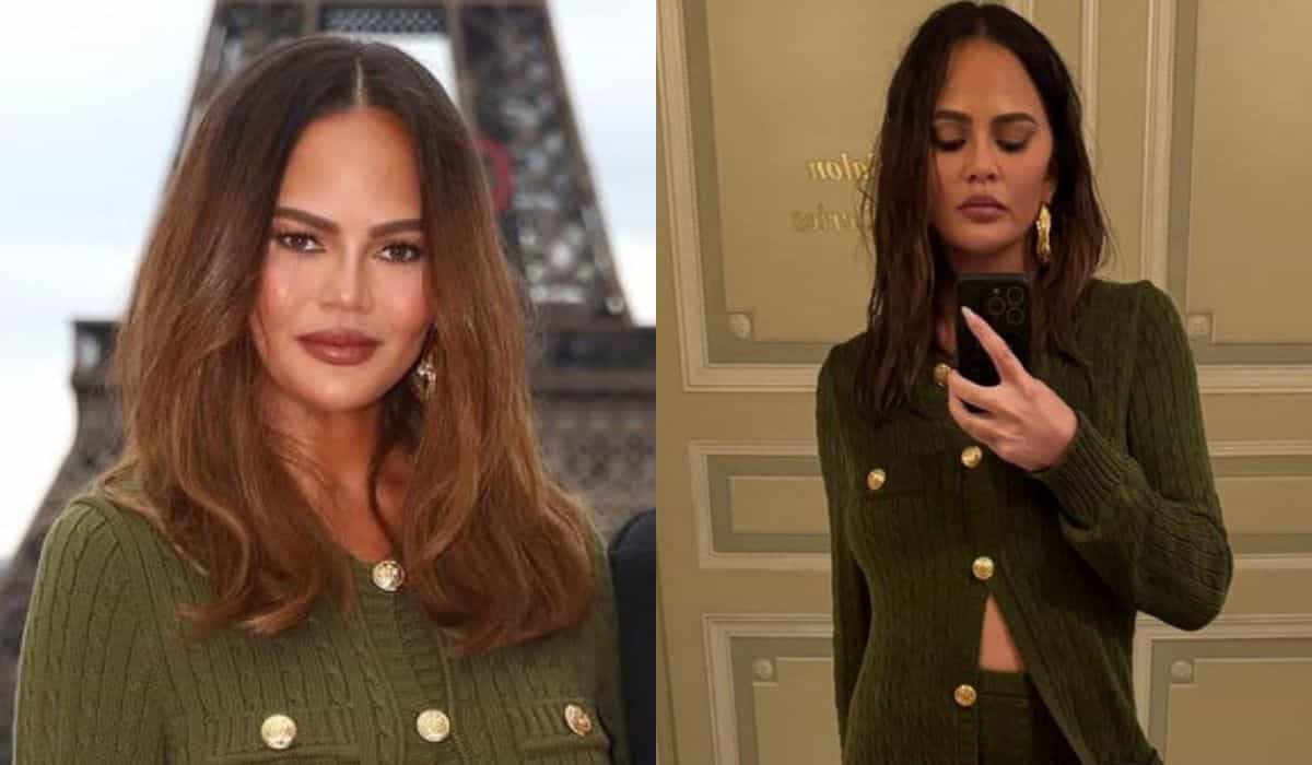 Chrissy Teigen, esposa de John Legend, é criticada por sua roupa durante a cerimônia de abertura das Olimpíadas de 2024