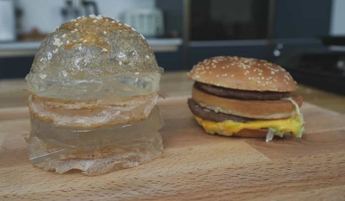 Transparent Big Mac. Photo: Repost Instagram @mrbarrylewis  