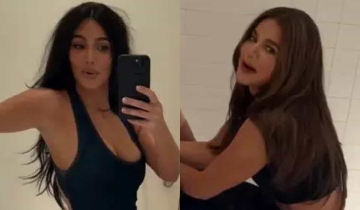 Kim Kardashian partage une vidéo amusante de Khloé l’aidant à s’habiller : "C’est à ça que servent les sœurs"