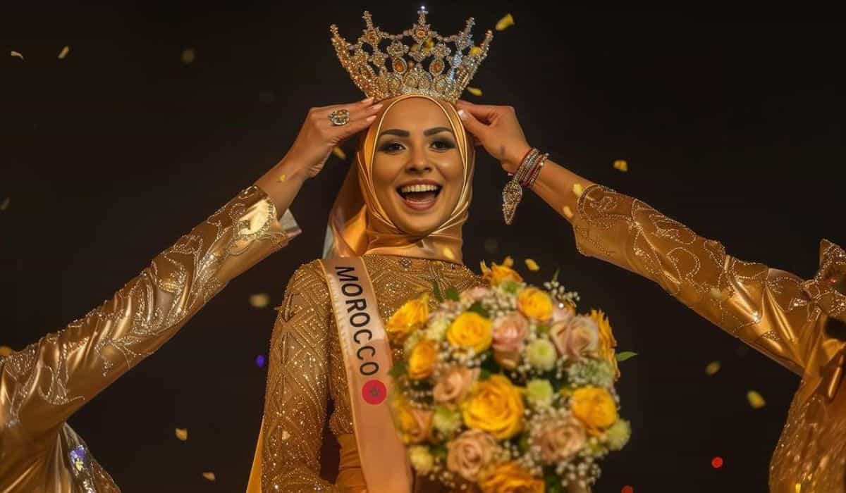 Influenciadora marroquina Kenza Layli é coroada a primeira Miss AI do Mundo