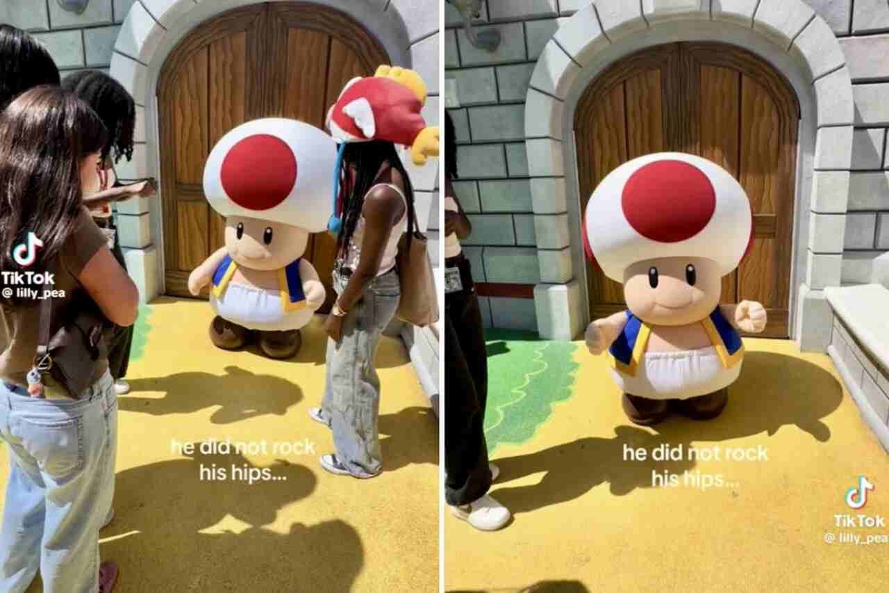 Video: Toad from 'Universal Studios' goes viral after getting annoyed by TikTok trend