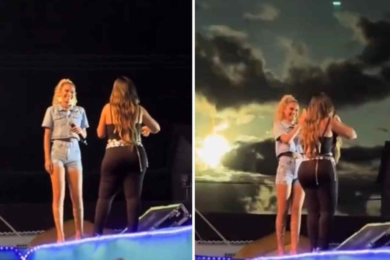 Fan captures an incandescent meteor falling to Earth while recording a singer's show in Brazil