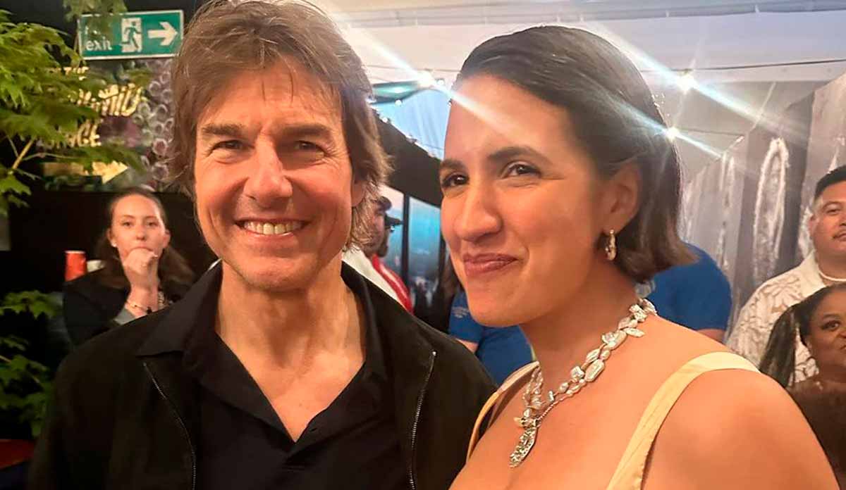 Victoria Canal e Tom Cruise. Foto: Instagram @victoriacanal