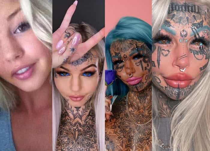 Mulher mais tatuada da Austrália exibe impressionante transformação corporal: "12 anos de dedicação" (Instagram / @amberluke666)