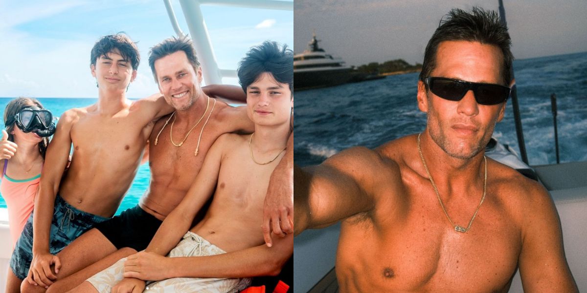 Tom Brady comemora aniversário de 47 anos com foto sem camisa em “nova tradição”