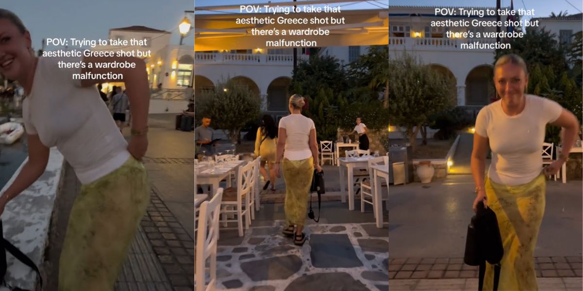 Tourist Goes Viral on TikTok After Embarrassing Moment in Greece