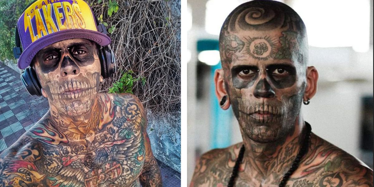 Most Tattooed Man in Brazil Shows Before and After of Removing His Tattoos