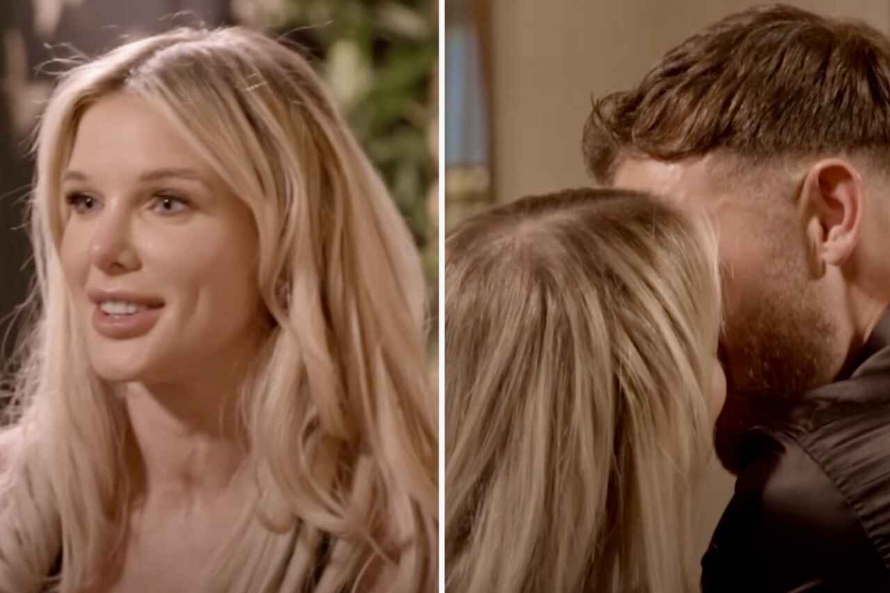 Helen Flanagan fra 'Celebs Go Dating' overrasker etter å ha gitt en mann et kyss på første date