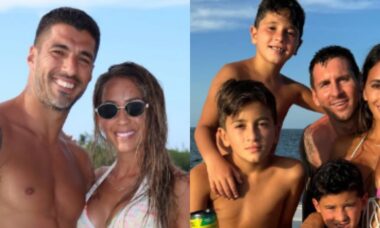 Lionel Messi e Luis Suárez aproveitam férias com a família na Flórida