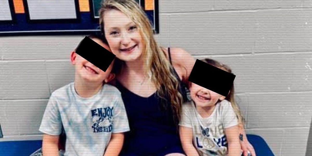 Kaitlynn Lee and her children. Photo: Facebook Viral Hub GoFundMe