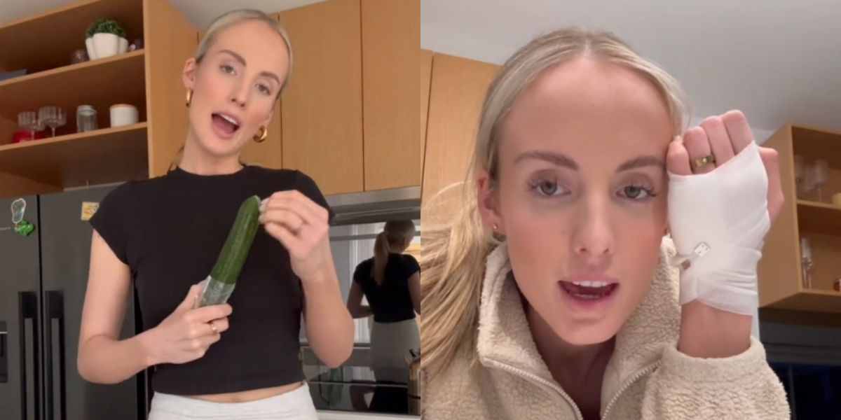 Influenciadora faz trend viral com pepino e resultado não sai como esperado: veja o vídeo