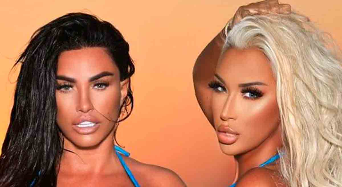 Katie Price lenyűgözi a rajongókat, miután egy apró bikiniben pózol egy barátnője oldalán (Fotó: Instagram)