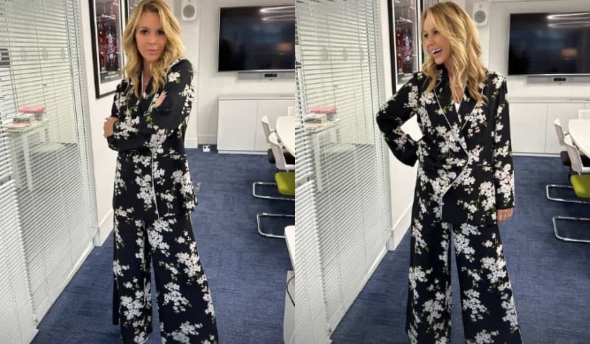 Amanda Holden confessa usar roupas largas para disfarçar "barriguinha" das férias na Grécia (Instagram / @noholdenback)