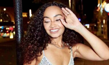 Leigh-Anne mostra demais após dispensar sutiã para posar com vestido transparente