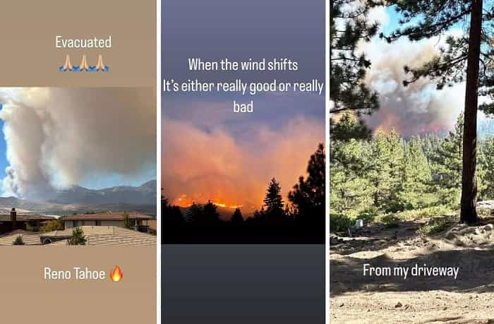 Jeremy Renner from 'The Avengers' shares dramatic photos of his home's evacuation due to wildfire (Instagram / @jeremyrenner)