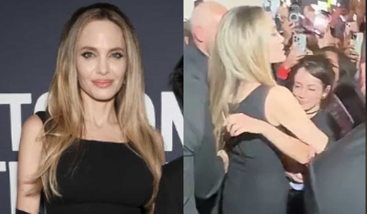 Angelina Jolie grabbed by fan at film festival and actress's reaction goes viral on social media