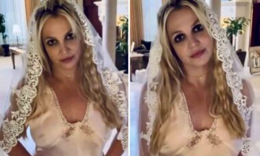 Britney Spears surpreende fãs após posar com vestido de noiva para revelar que casou consigo mesma