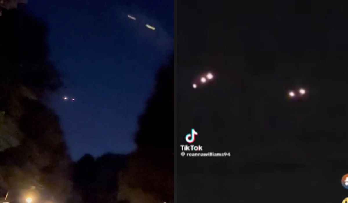 Immagini di luci misteriose nel cielo degli Stati Uniti diventano virali su TikTok e allarmano i residenti