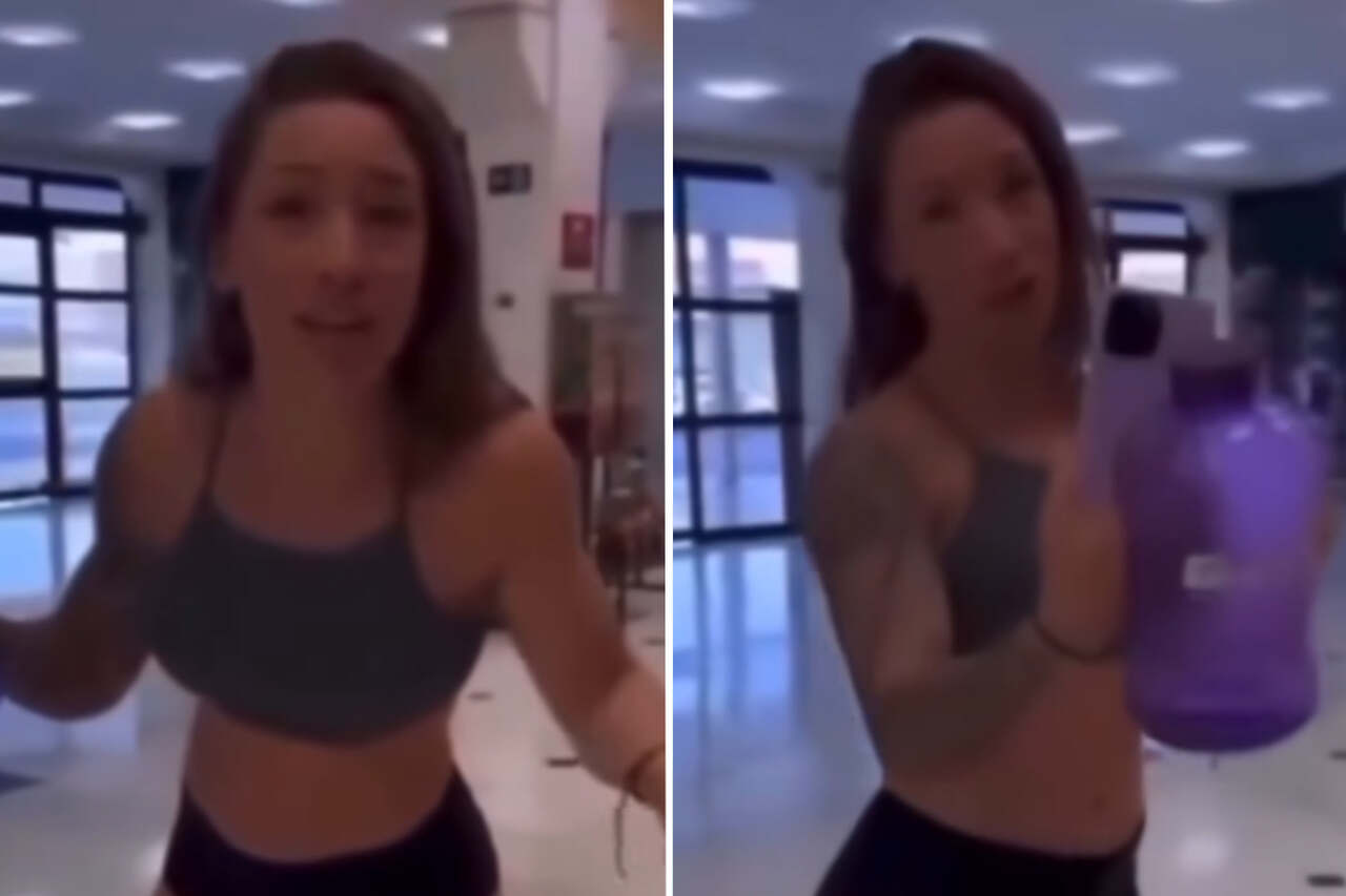 Fitness influencer blir utslängd från gymmet för att använda extremt avslöjande shorts