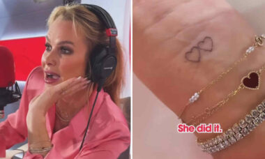 Amanda Holden conta reação do marido após fazer sua primeira tatuagem: “Ele disse que parece cafona”