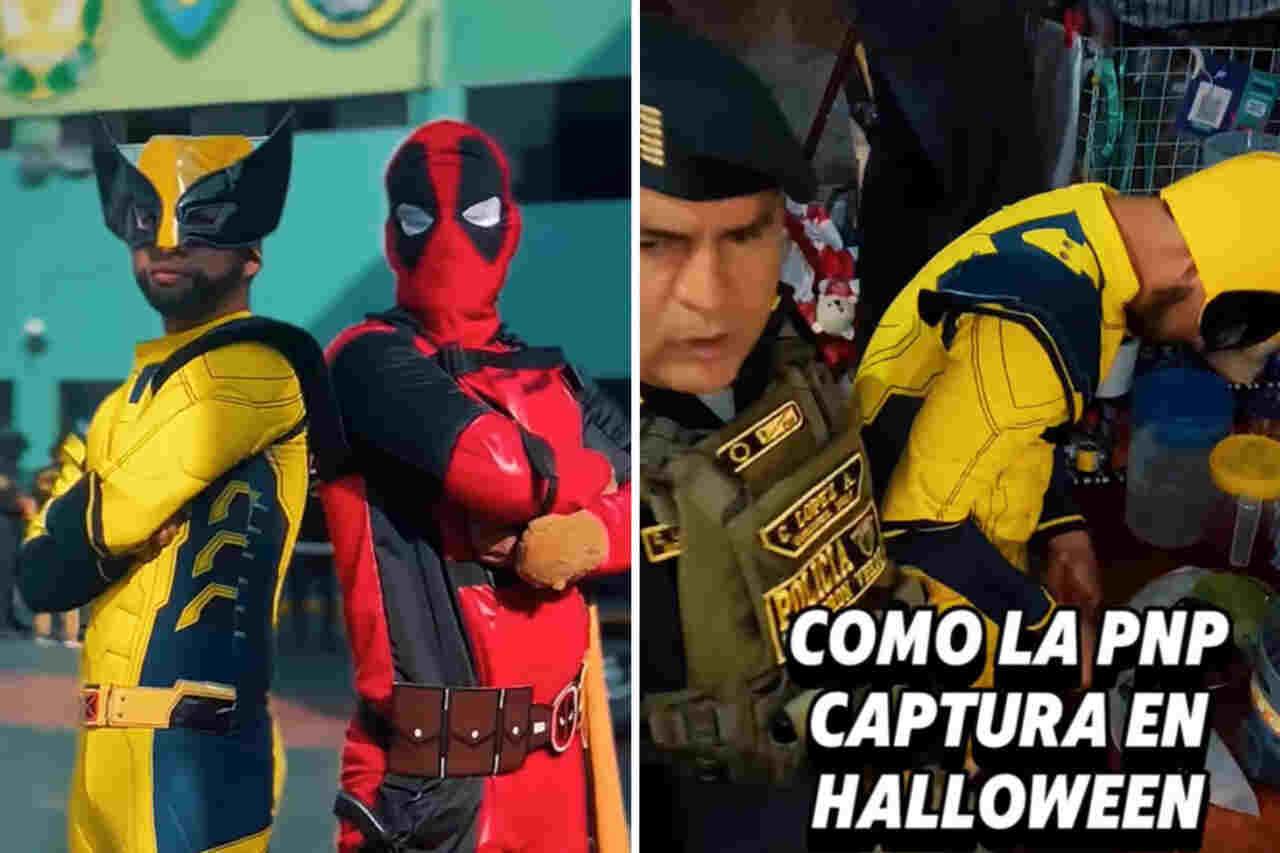 Peruanske politifolk kler seg ut som Deadpool og Wolverine for en operasjon mot narkotikahandel, og videoen går viral