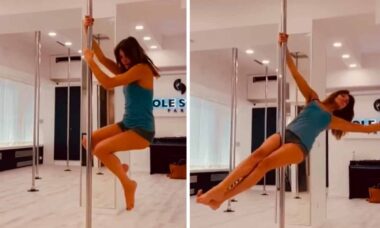 Vídeo: Carla Bruni surpreende a internet ao se aventurar no Pole Dance. Imagens: Instagram @carlabruniofficial