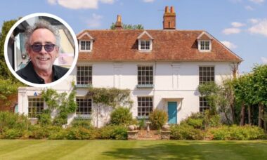 Tim Burton coloca à venda propriedade histórica em Oxfordshire por quase US$ 6 milhões. Foto: Savills/Instagram