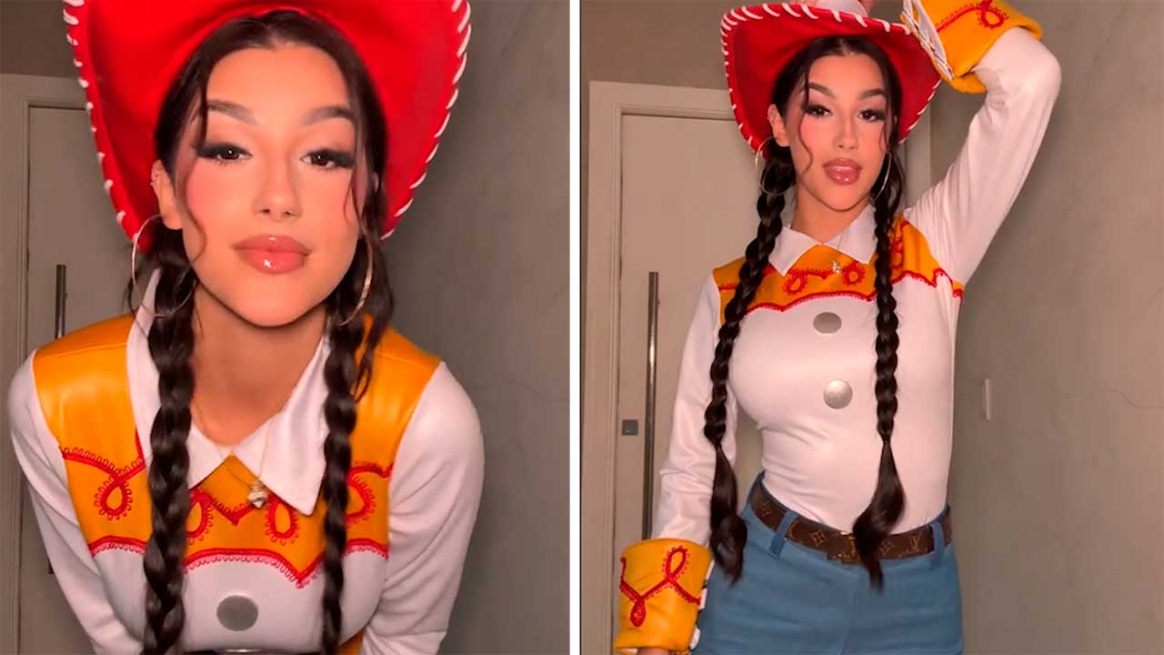 Bia Miranda fantasiada. TikTok @bia.miranda